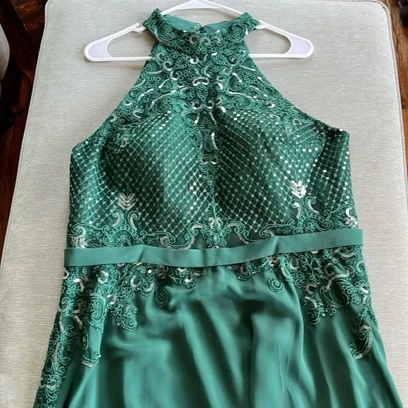 sachin and babi light blue dress Chiffon Prom Dresses